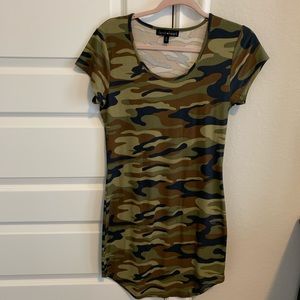 Camo T-shirt dress